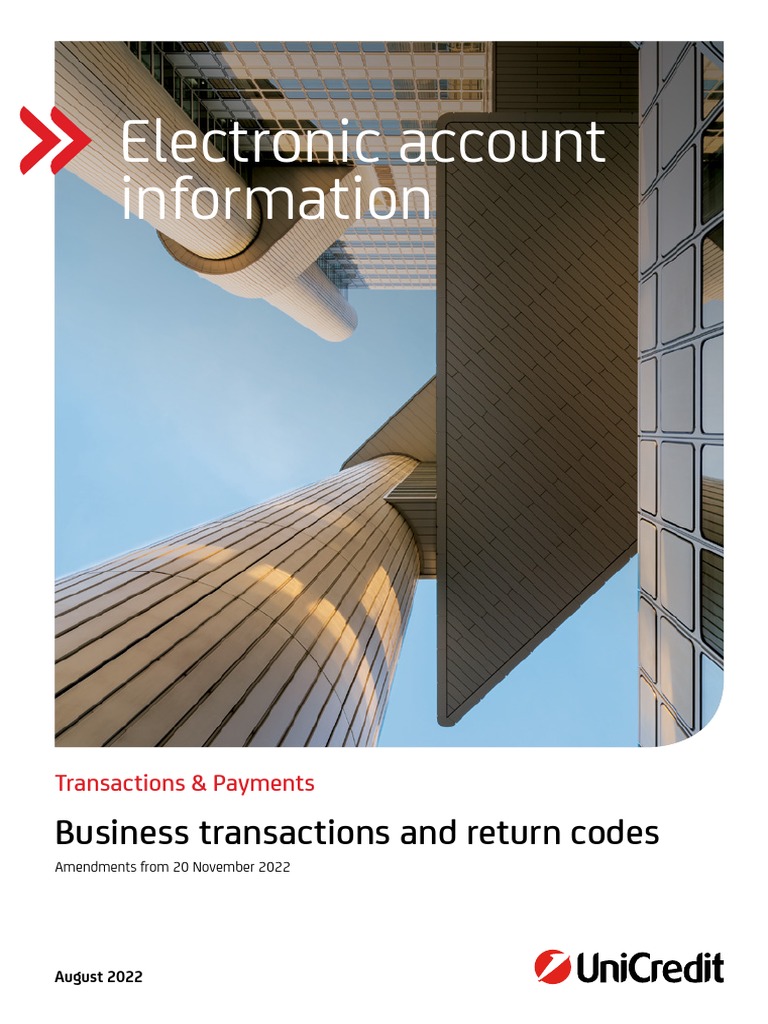 SEPA Business Transactions Return Codes en | PDF | Payments | Debit Card