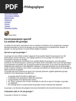 Groupe, notion, dynamique