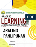Araling Panlipunan Lm3 q2 Grade10