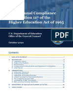 U.S. Universities and Foreign Funding or Donation Disclosure