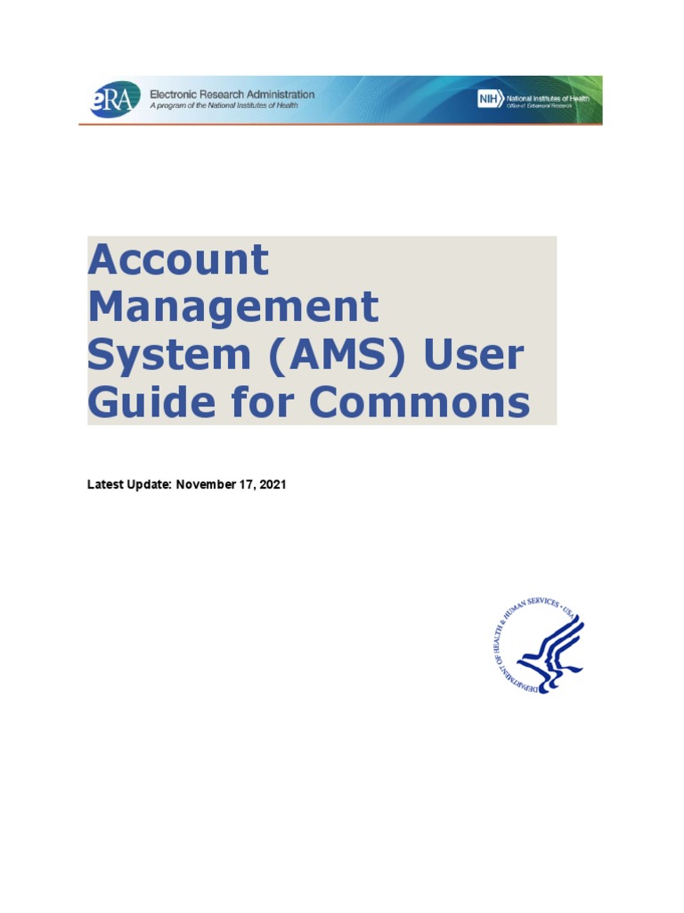AMS User Guide PDF Login Password