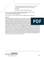 754 Genetic Divergence Analysis for Certain Yield and Quality Traits in Rice (Oryza Sativa l ) Grown in Irrigated Saline Low Land o En