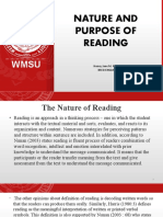 Nature and Purpose of Reading