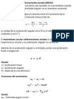 MCUV movimiento circular