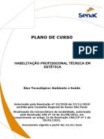 Plano de Curso: Habilitação Profissional Técnica em Estética