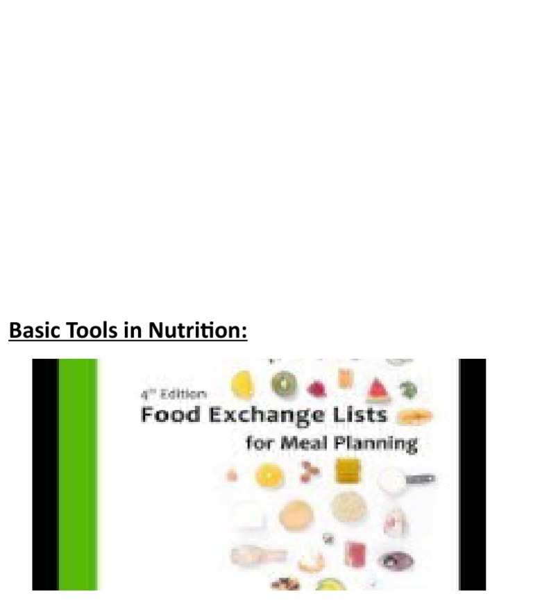 Food Exchange List PDF