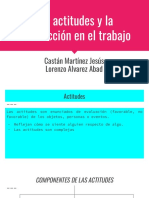 Las Actitudes y La Satisfacción en El Trabajo