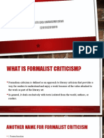 Formalist Criticism