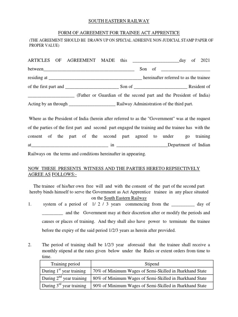 Act Apprentice Agreement Form1 PDF Justice Crime & Violence