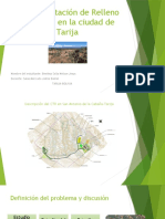 Implementación de Relleno Sanitario en La Ciudad de Tarija