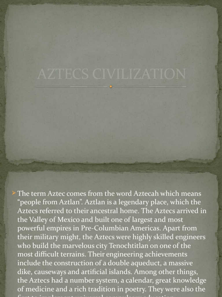 AZTECS-CIVILIZATION | PDF