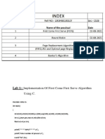 FCFS Page Replacement Algorithm