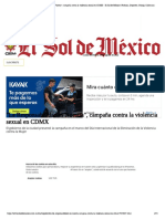 La Responsabilidad Es Nuestra - , Campaña Contra La Violencia Sexual en CDMX - El Sol de México - Noticias, Deportes, Gossip, Columnas