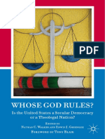 Walker & Greenlee Whose God Rules - Is The US A Secular Nation or A Theological Democracy 2011