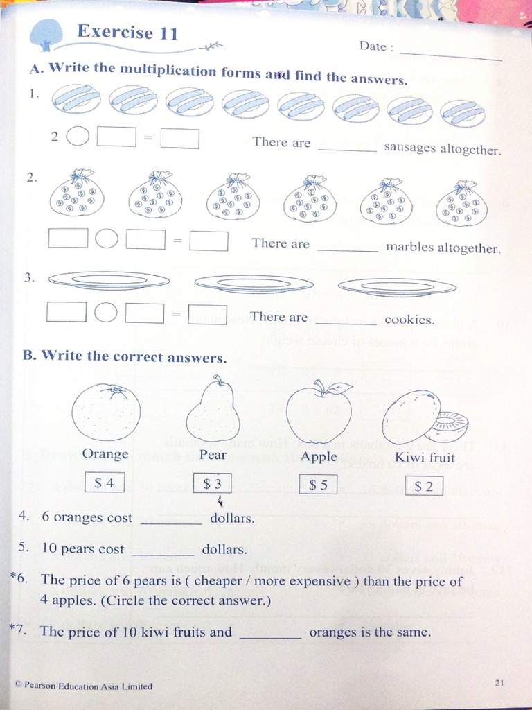 longman excellence 3A - 3 digit multiplication | PDF