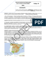 Modelo Examen Geografía ABAU 2021