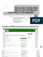 Tema 1 A Eficiência Do Consumo Residencial de Energia Elétrica