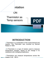 Thrmistors As Temp Sensors