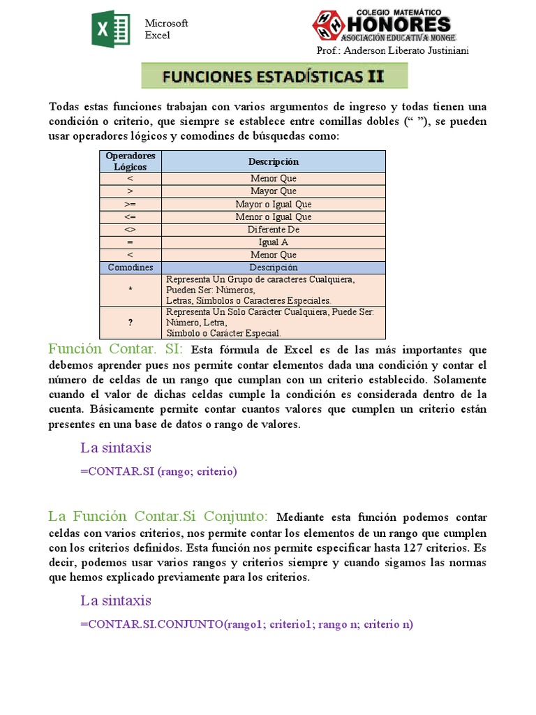 CLASE N°22 5to (Funciones Estadísticas II) | PDF | Función (Matemáticas ...
