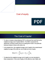 Cost of Equity: Calculating the Weighted Average Cost of Capital (WACC