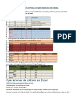 Ejercicios básicos Excel