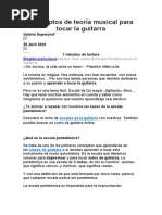 Guía Completa de Escalas Pentatónicas | PDF | Escala (música) | Acorde ...
