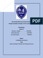 Informe Del Resumen Financiero de La Empresa Pacocha