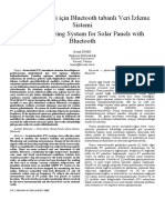 Data Monitoring System For Solar Panels With Bluetooth
