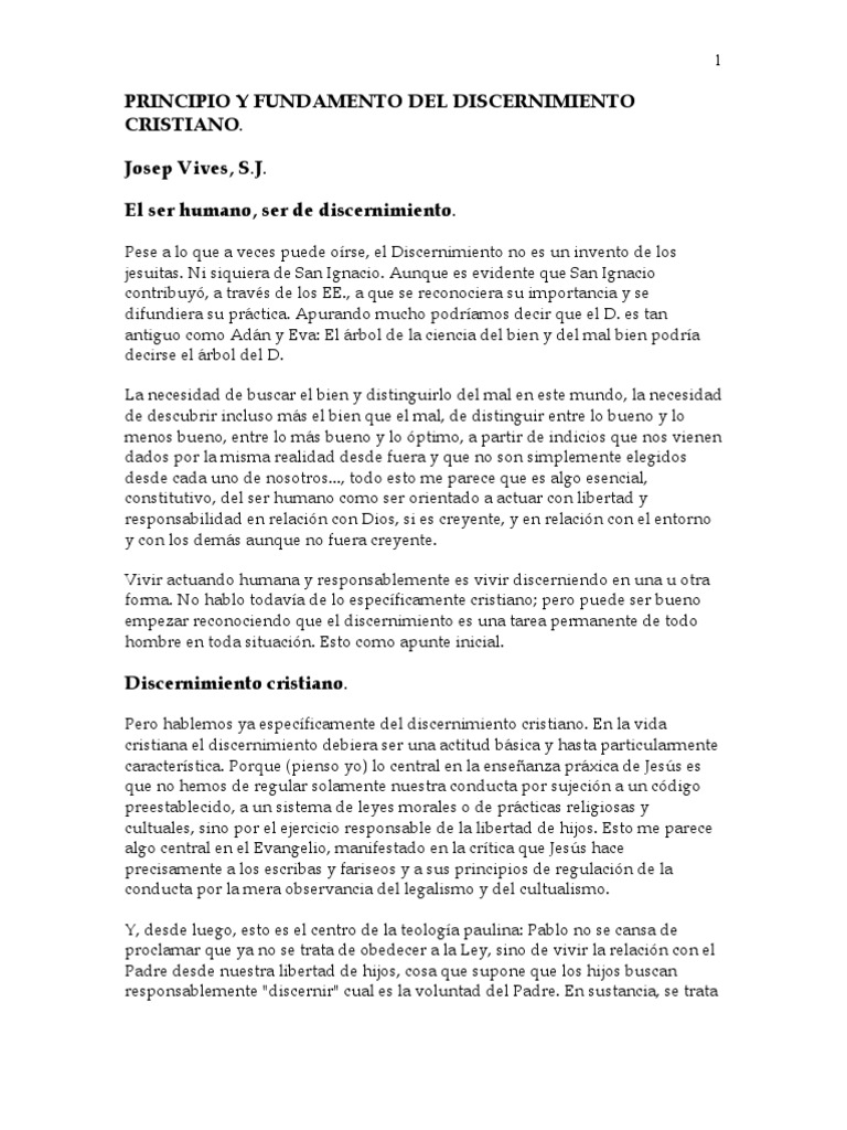 Discernimiento | PDF | Business