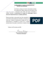 Carta de Encaminhamento À Banca Hipodermoglise