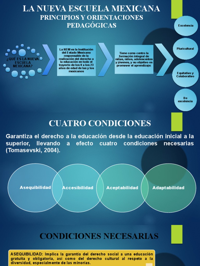 Principios de la Nueva Escuela Mexicana | PDF | Aprendizaje | Educación ...