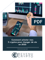 CRR 0 Aout 2022 Comment Acheter Mes 5 Cryptos Pour Changer de Vie en 2022 SD