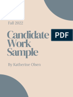 Candidate Work Sample