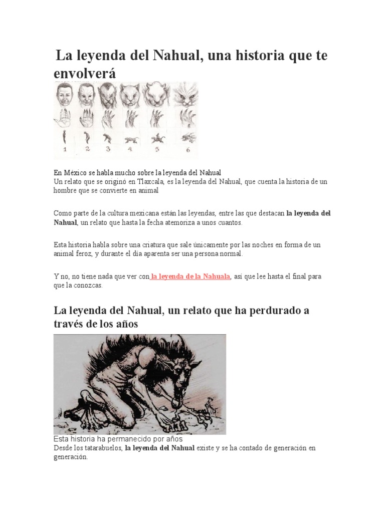 La Leyenda Del Nahual PDF