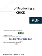 Cost of Producing a CHICK - Rs. 27