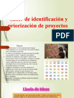 Taller de Identificación y Priorización de Proyectos