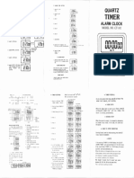Quartz Timer Alarm Clock Ct-102
