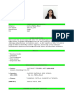 Jecyl Cute Resume