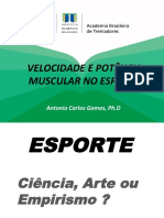 Treinamento de Potência e Velocidade No Esporte