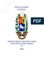 PRESUPUESTO-Distribución General 2023 - Tomo I