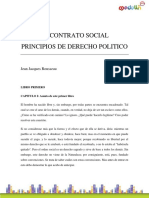 Rousseau - JeanJacques-El Contrato Social, Principios de Derecho Politico Resumen