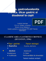 Gastrita, Gastroduodenita Cronica. Ulcer Gastric Si Doudenal La Copii