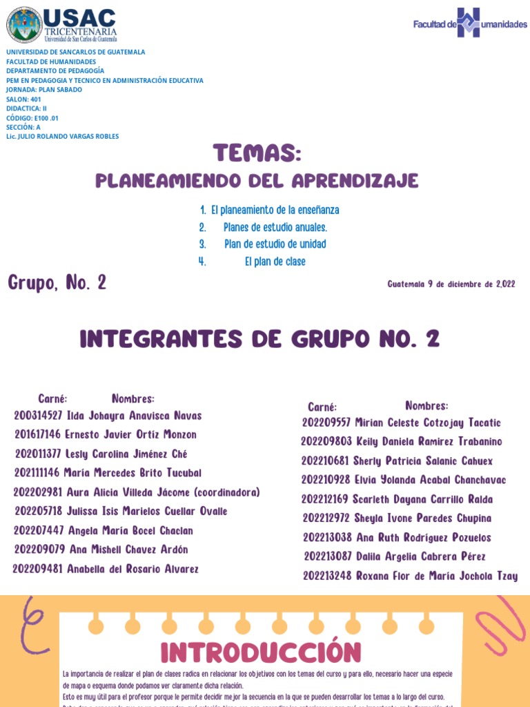 Didactica Ii (1) - 1 | Descargar gratis PDF | Planificación | Plan de ...