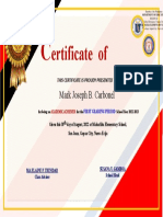 Certificateofrecognition 1stgradingachiever Revised