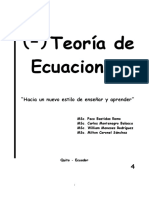 Teoría de Ecuaciones