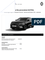 Modelul Tău Personalizat AUSTRAL: Techno Esprit Alpine Mild Hybrid 160 Auto - Benzina (Mild Hybrid 12V) - Automata