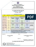 Classroom Program 2022-2023