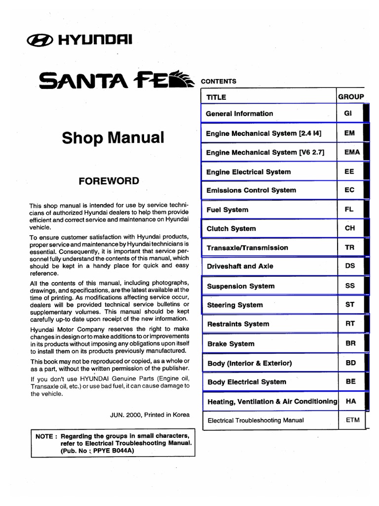 2021 HYUNDAI SANTA FE OWNERS MANUAL PDF visual data 2