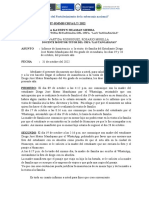 Rosario - Informe de Inasitencia Del Estudiante Diego Jose Matos Mandujano - Visita de Familia