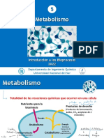 Tema 5 Metabolismo 2022